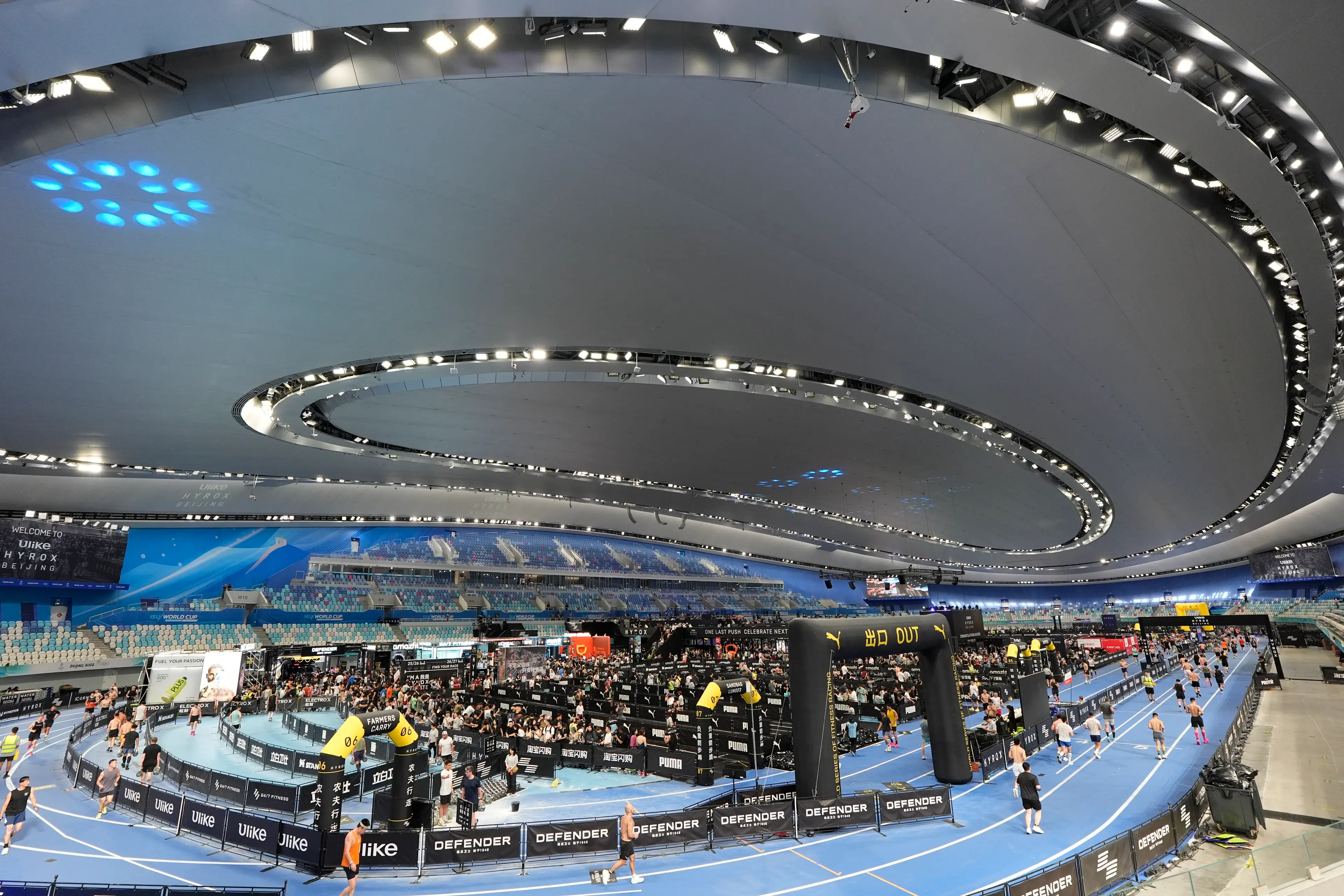 HYROX says it completed a major clean up after the event. (Fred Lee/Getty Images)