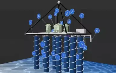 The so-called columns under the Khafre pyramid (Khafre Project)