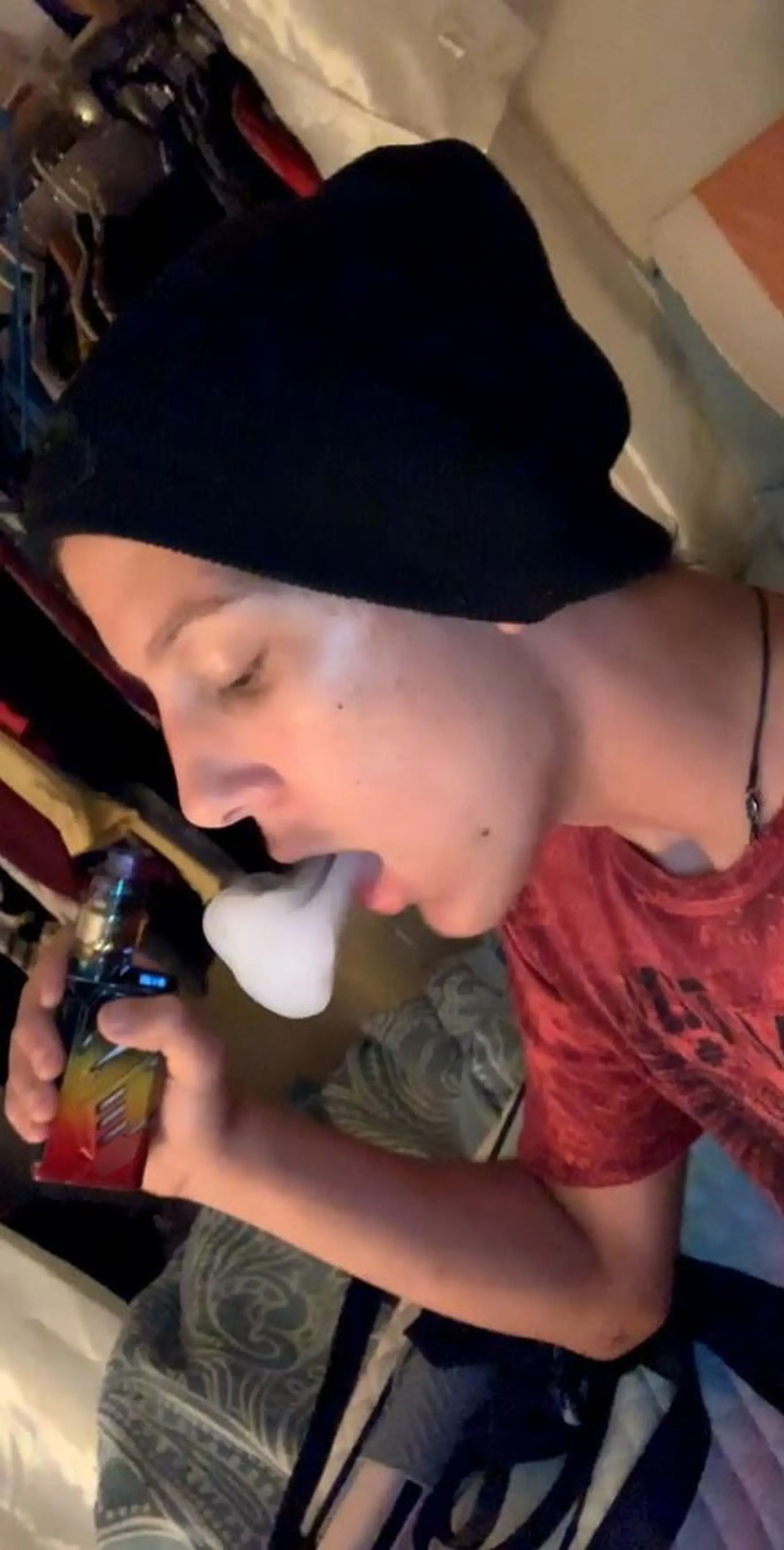 Draven Hatfield started vaping when he was 13.