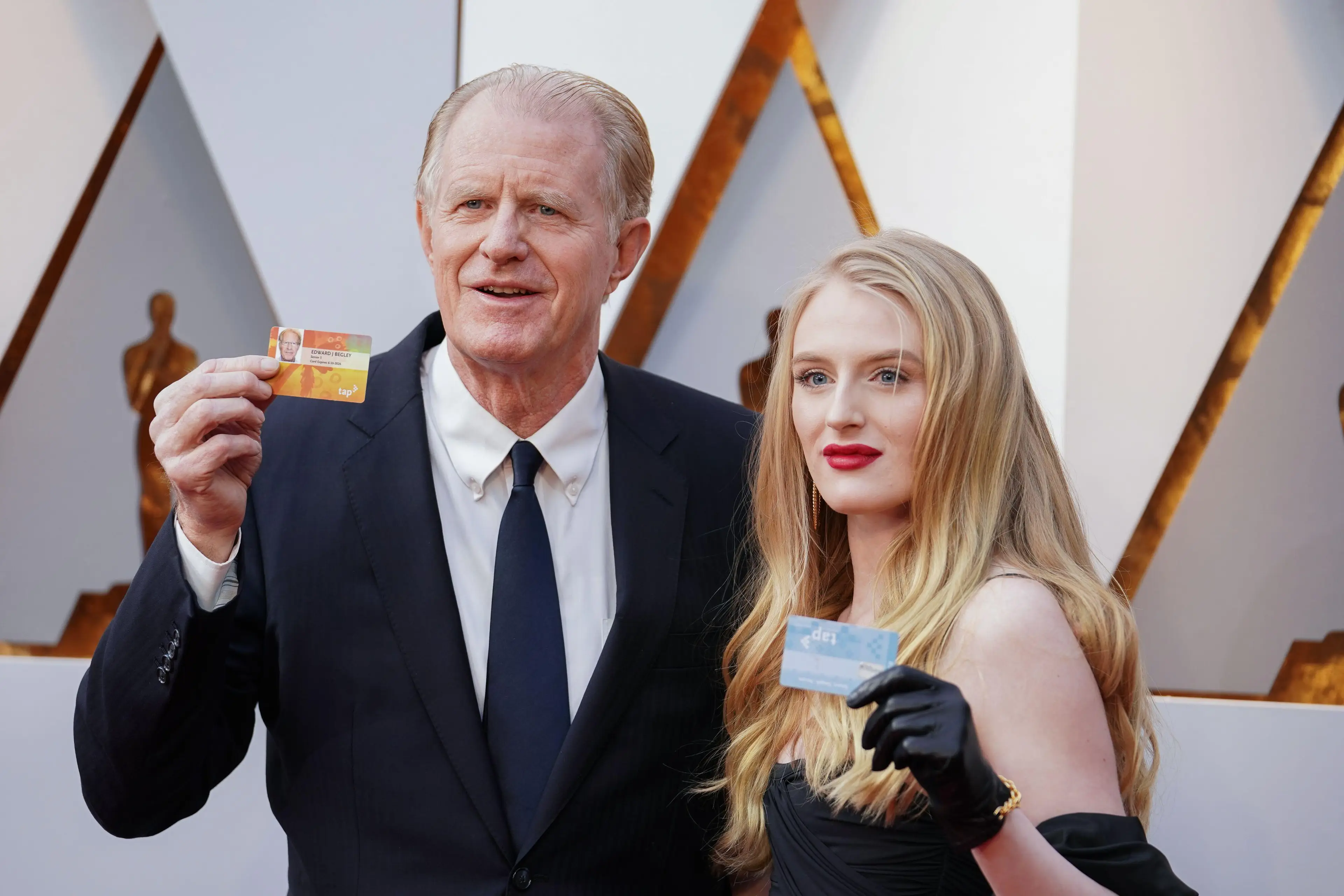 Begley Jr. and Hayden in 2018.