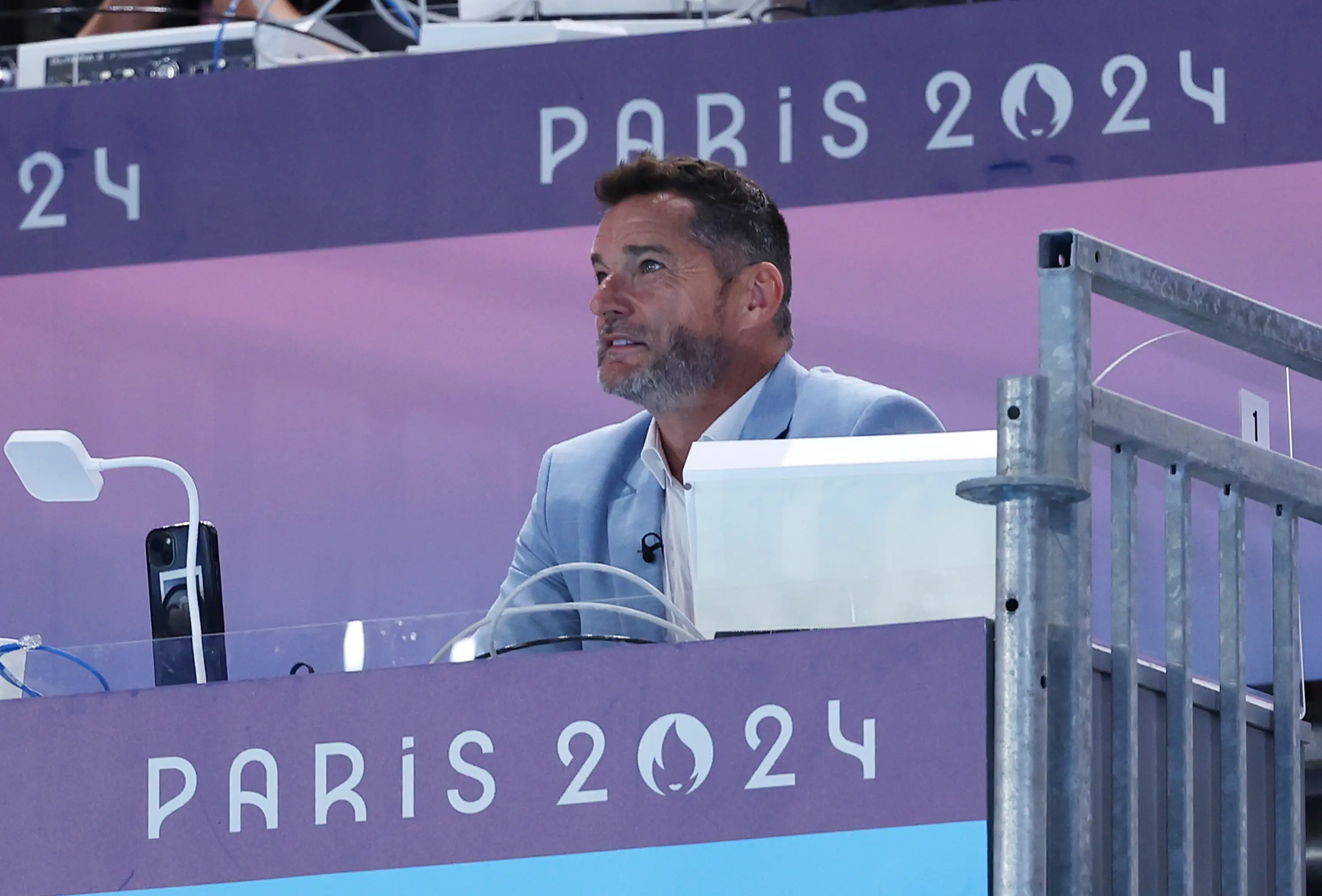 Fred Sirieix was seen watching his daughter Andrea Spendolini-Sirieix perform (Sarah Stier/Getty Images)