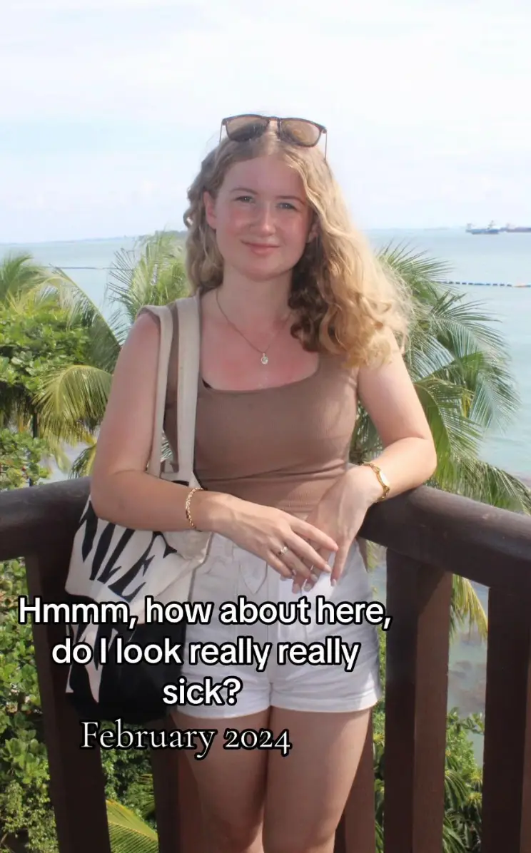 Dominique McShain made the post to change people's perceptions on what a 'sick' person would look like (TikTok/@dominiquemcshain)