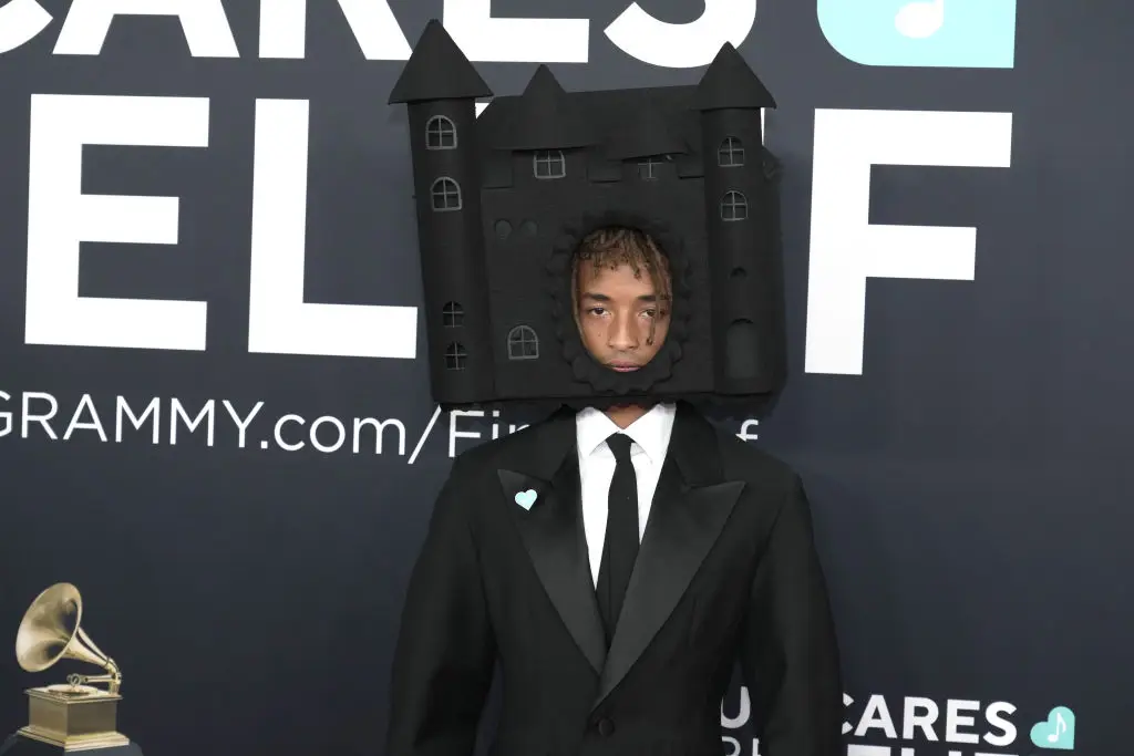 Jaden Smith turned up with a castle on his head (Jeff Kravitz/FilmMagic)