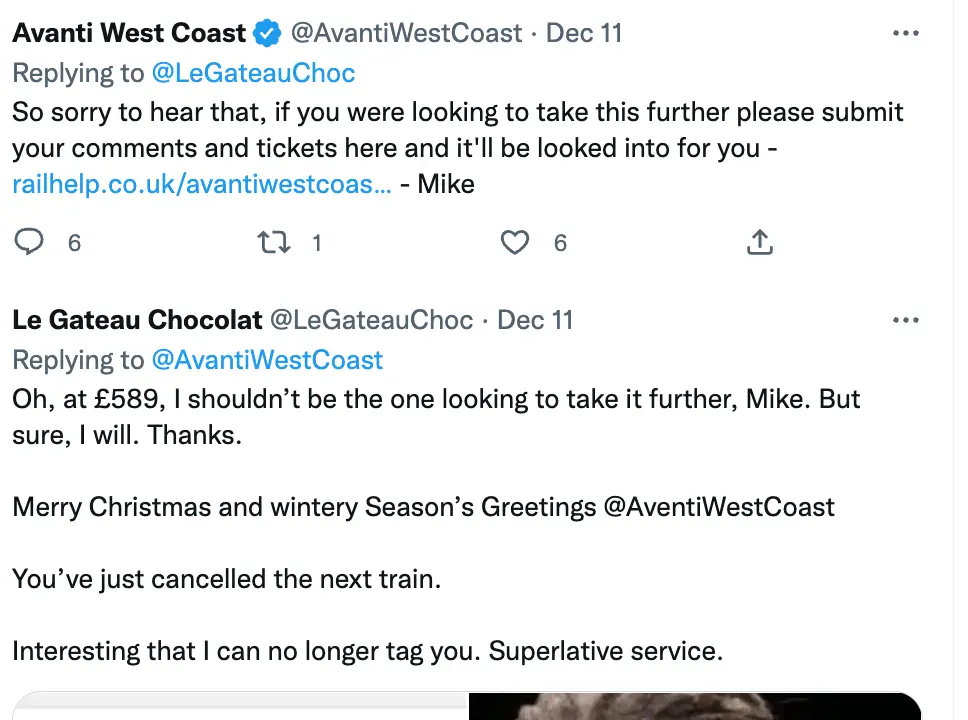 Avanti has apologised for the delays.