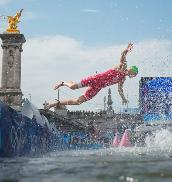 The French river has been polluted for years. (DAVID GOLDMAN/POOL/AFP via Getty Images)