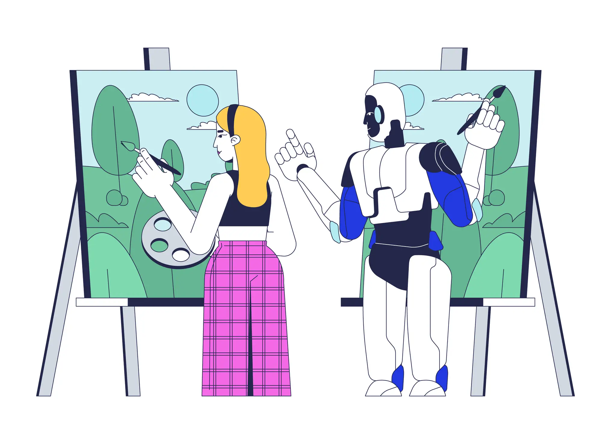 AI has impacted artists (IMG visuals characters)
