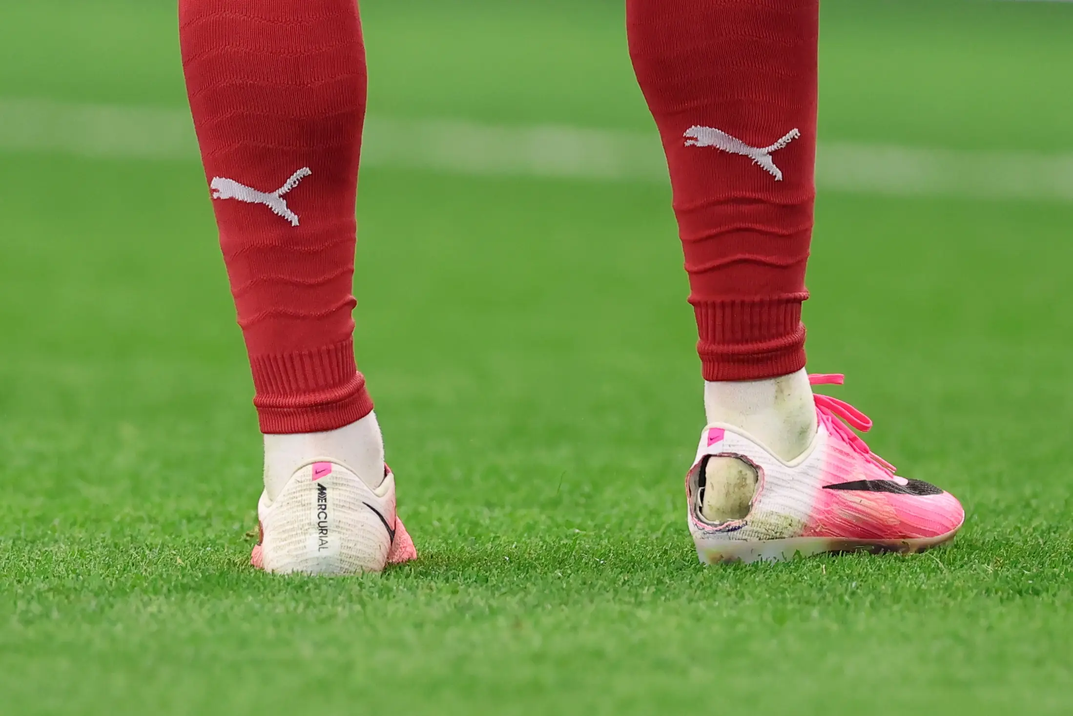Pedro Neto's boots vs Spain. (Catherine Ivill - AMA/Getty Images)
