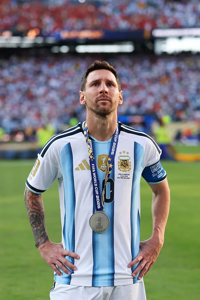 Messi was understandably emotional at full time (Maja Hitij - FIFA/FIFA via Getty Images)
