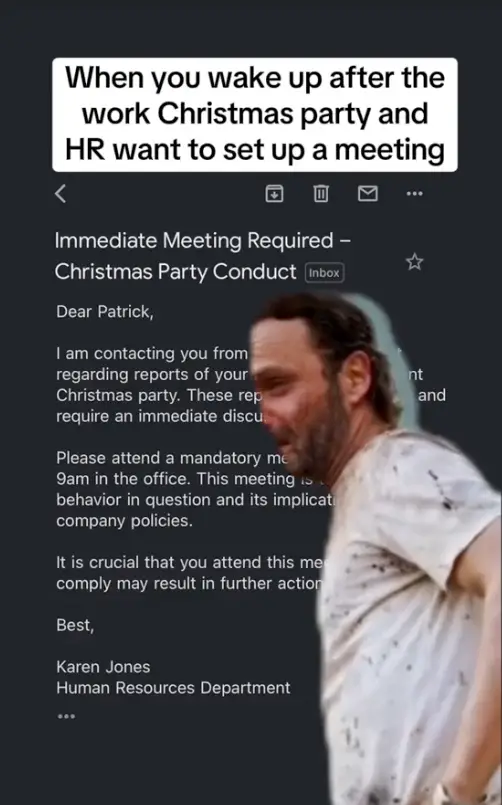 One of the worst emails to receive (TikTok/@paddyjobsman)