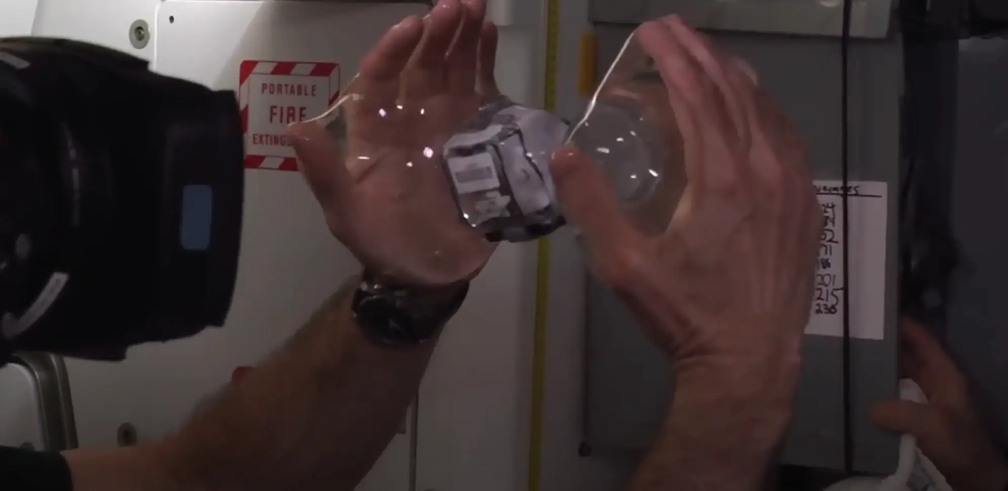 It's not the most exciting experiment, but it does look pretty cool (YouTube/NASA)