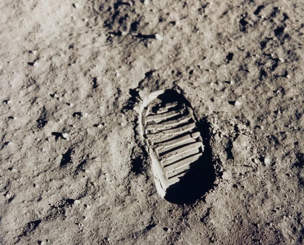 Neil Armstrong's boot print on the moon (Heritage Space/Heritage Images via Getty Images)