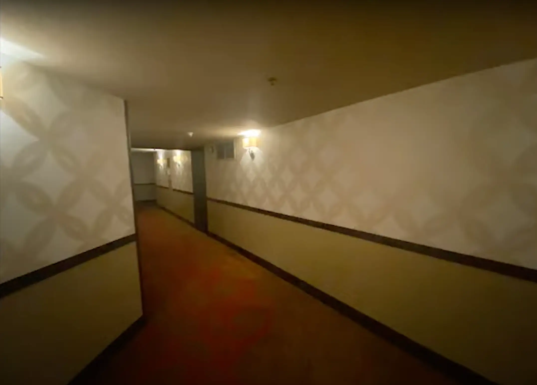 Hotel corridors are always gonna be creepy.