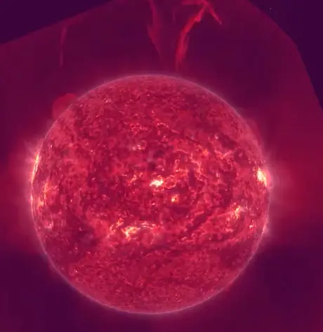 Th explosion was reminiscent of a 'bird wing' (X/@‌TamithaSkov/NASA)