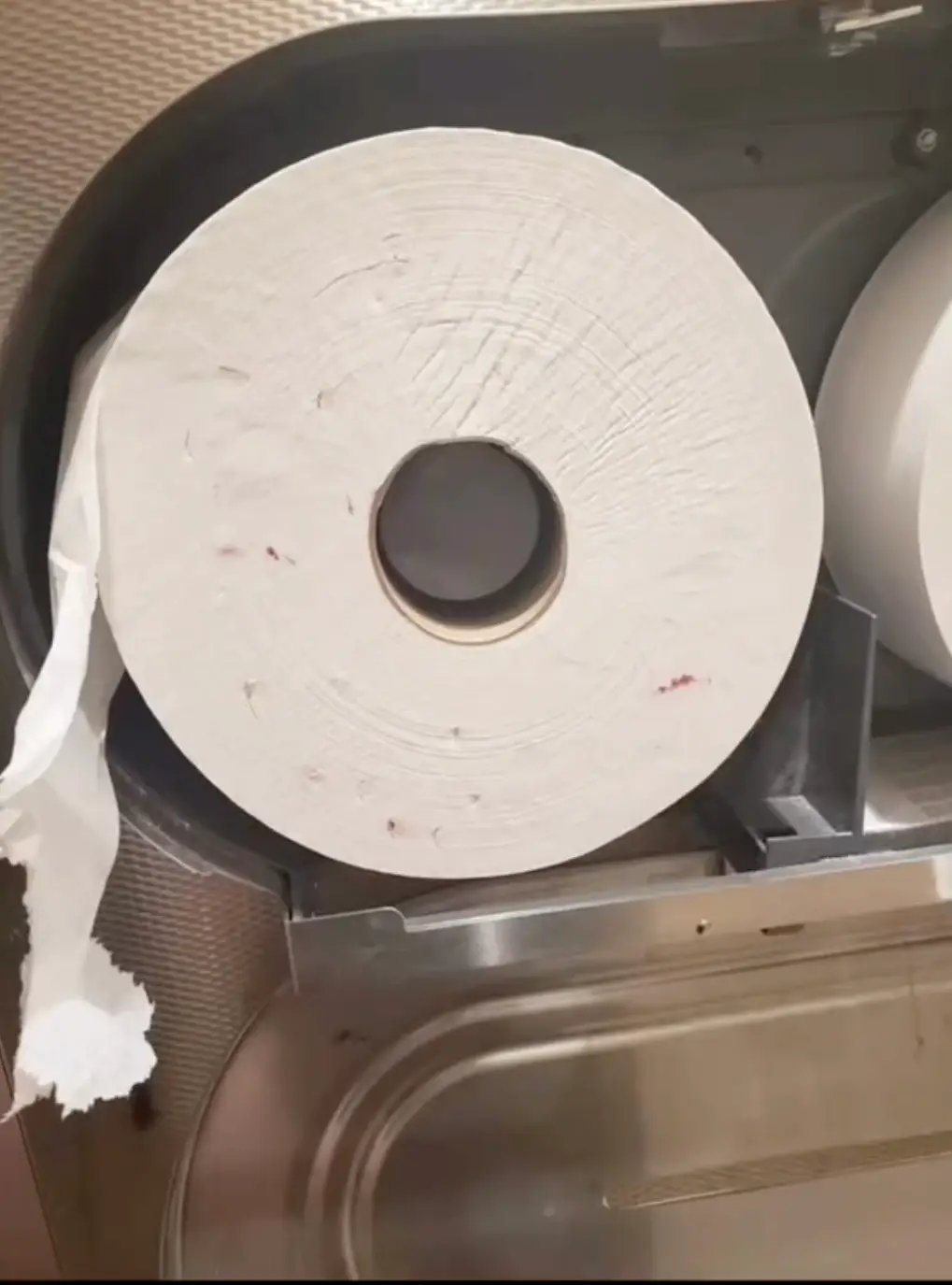 The medic explained there is still a risk of transmission even if the blood has dried (TikTok/@drsermedmezherexplains)