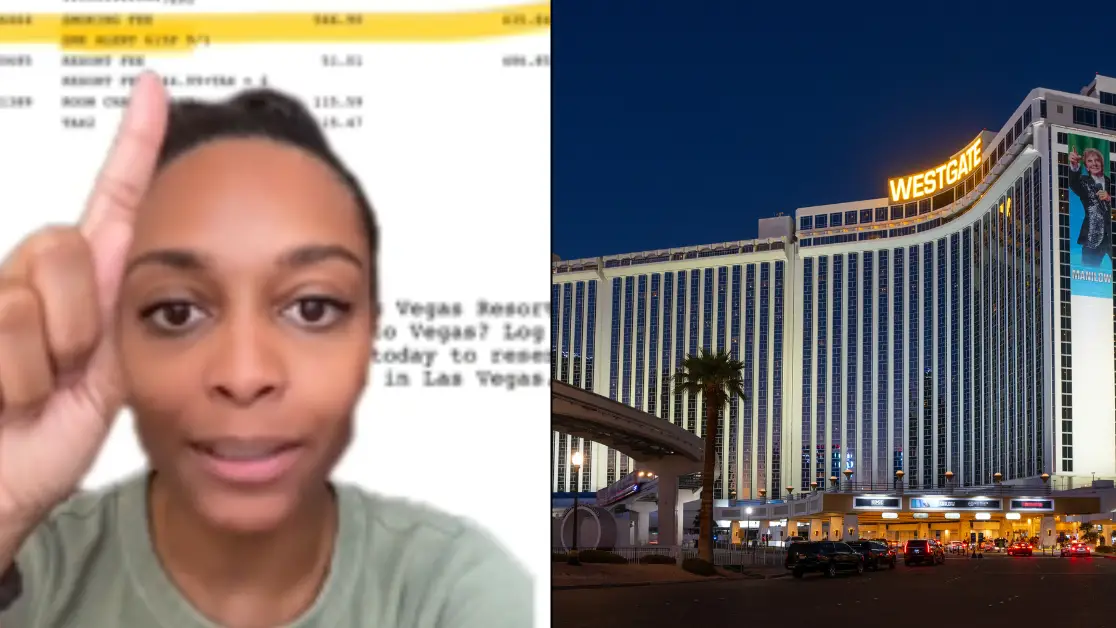 Woman left shocked after seeing surprise charge on bill from Las Vegas hotel that tripled entire cost