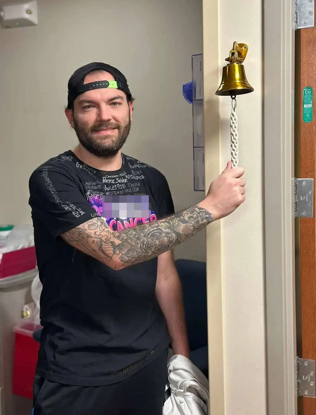 David, 31, is now cancer free (David Lyon)