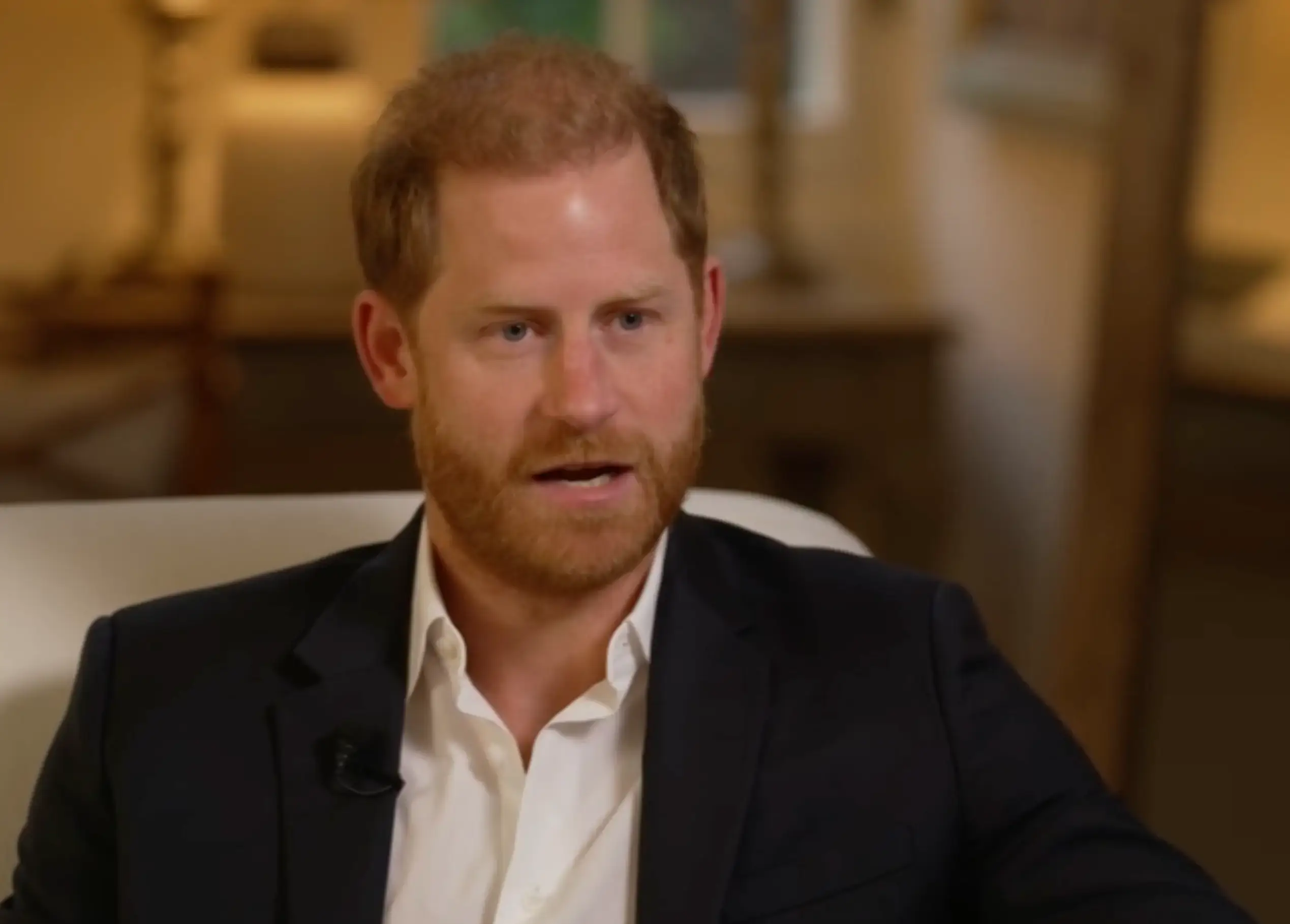 Prince Harry appears emotional in an interview with the BBC (BBC)