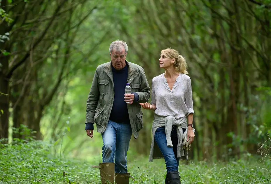 Lisa Hogan and Jeremy Clarkson have been together for seven years. (Amazon Prime Video) 