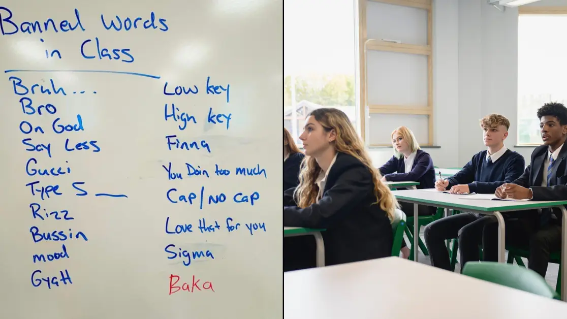 Millennials left feeling old after seeing list of 'banned words' in Gen Alpha classroom