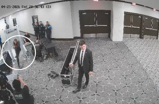 The suspect attempted to storm the ballroom (X/@USAttyPirro)