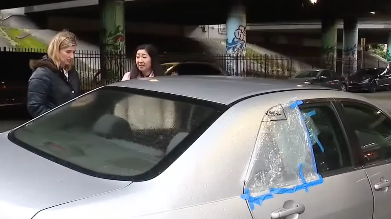 Woman finds stranger asleep in the back of her car and his reaction when she demanded he get out leaves her speechless