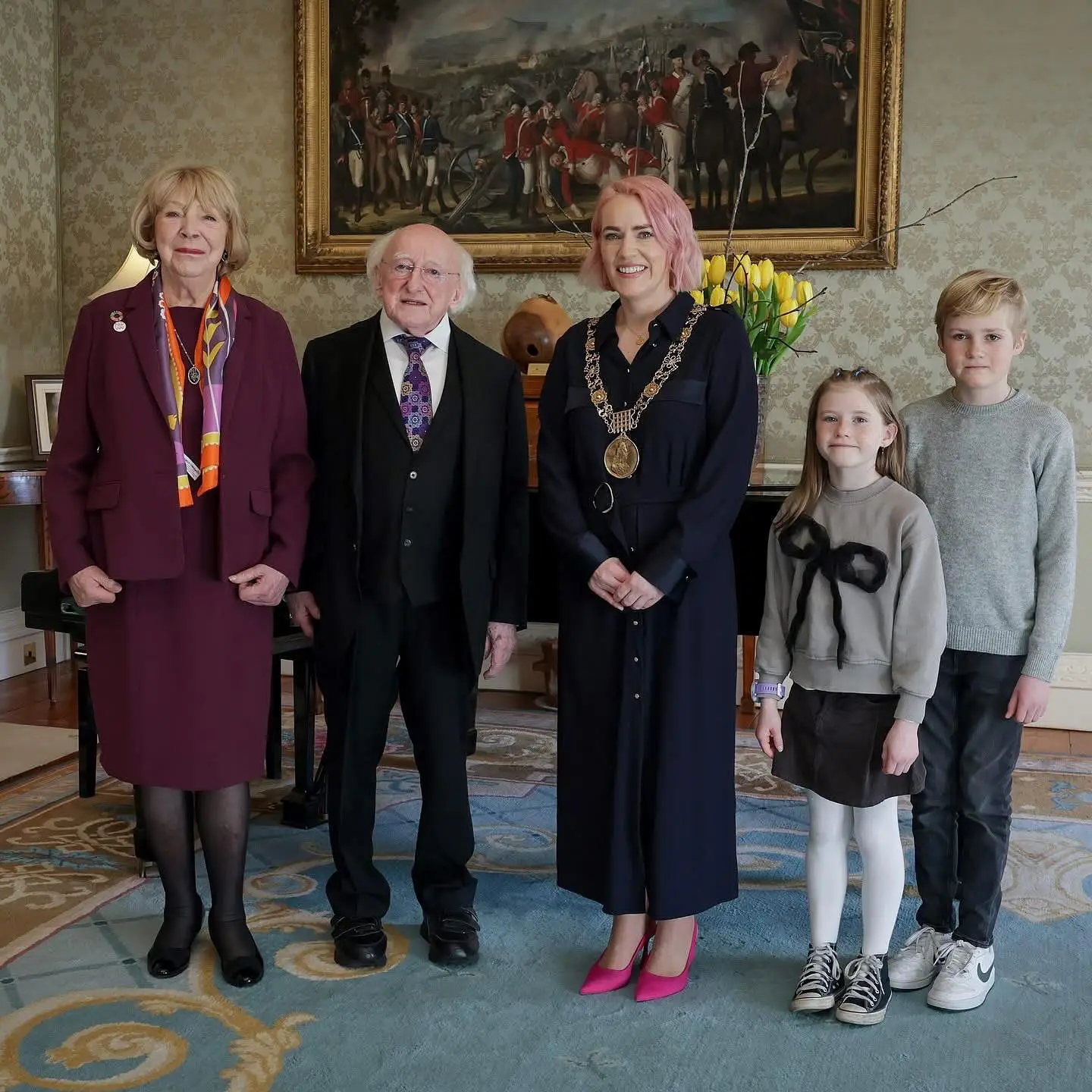 Mayor Blain with President (Threads)