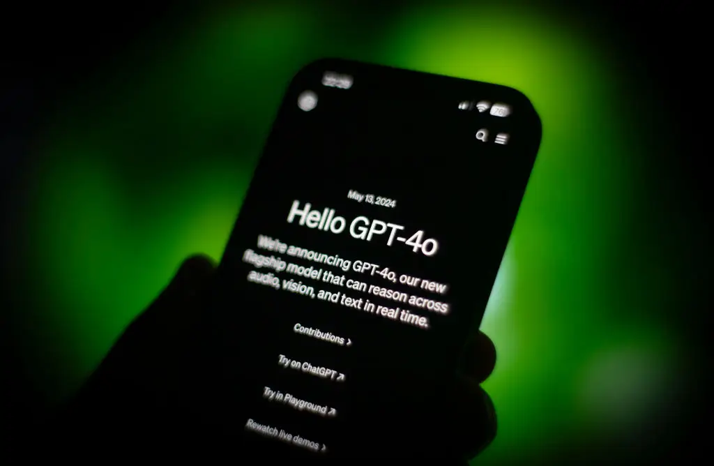 OpenAI say that Bowen was speaking to their old model GPT-4o, which they no longer use (Jaap Arriens/NurPhoto via Getty Images)