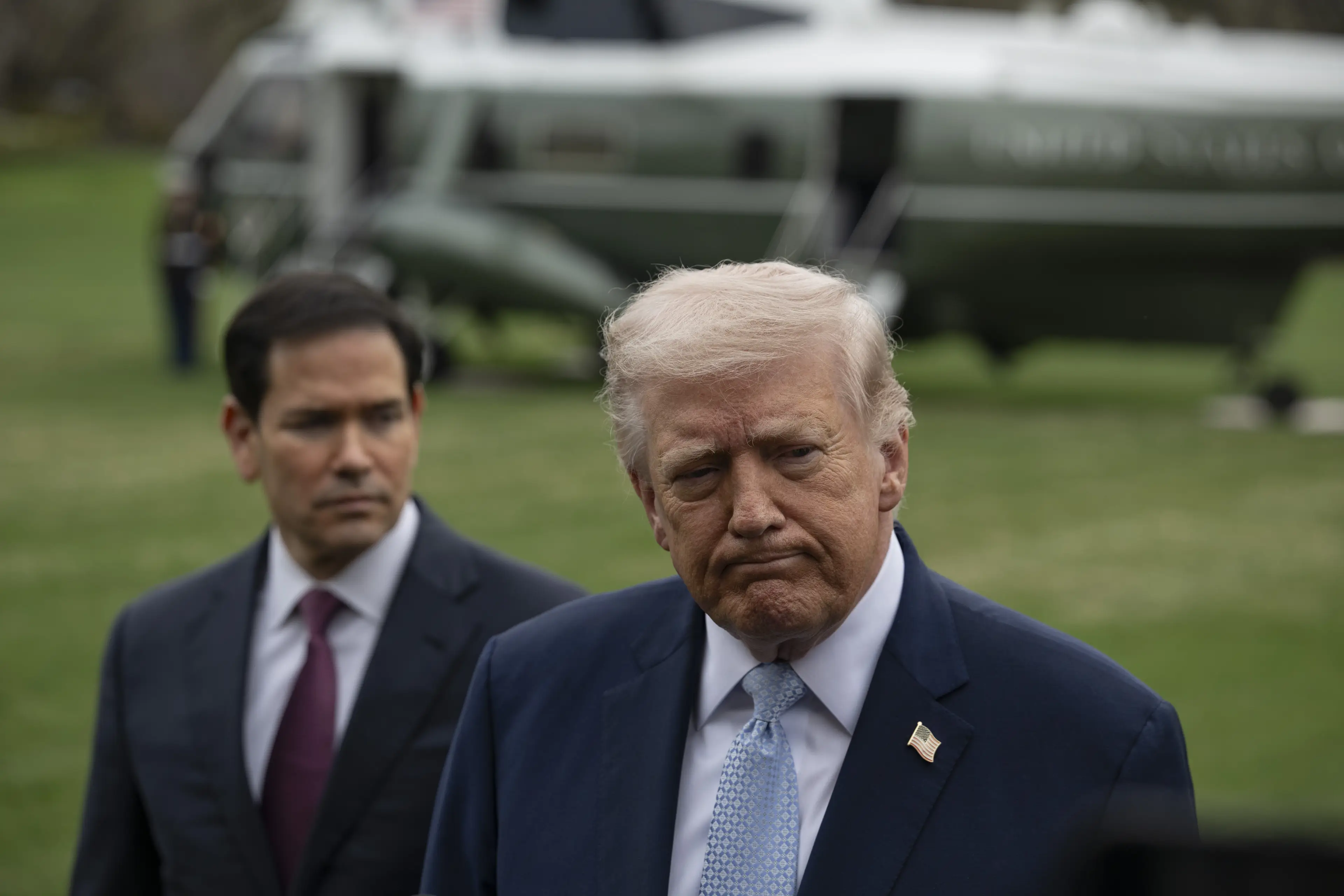 Trump told reporters that the UK 'should have acted a lot faster' (Celal Gunes/Anadolu via Getty Images)