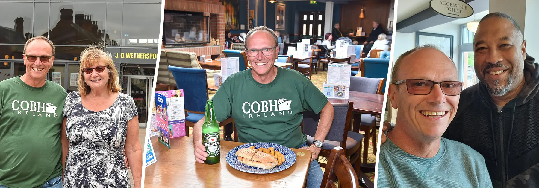 David got to meet former England footballer John Barnes at the opening of the Prense Well pub in the Wirral.