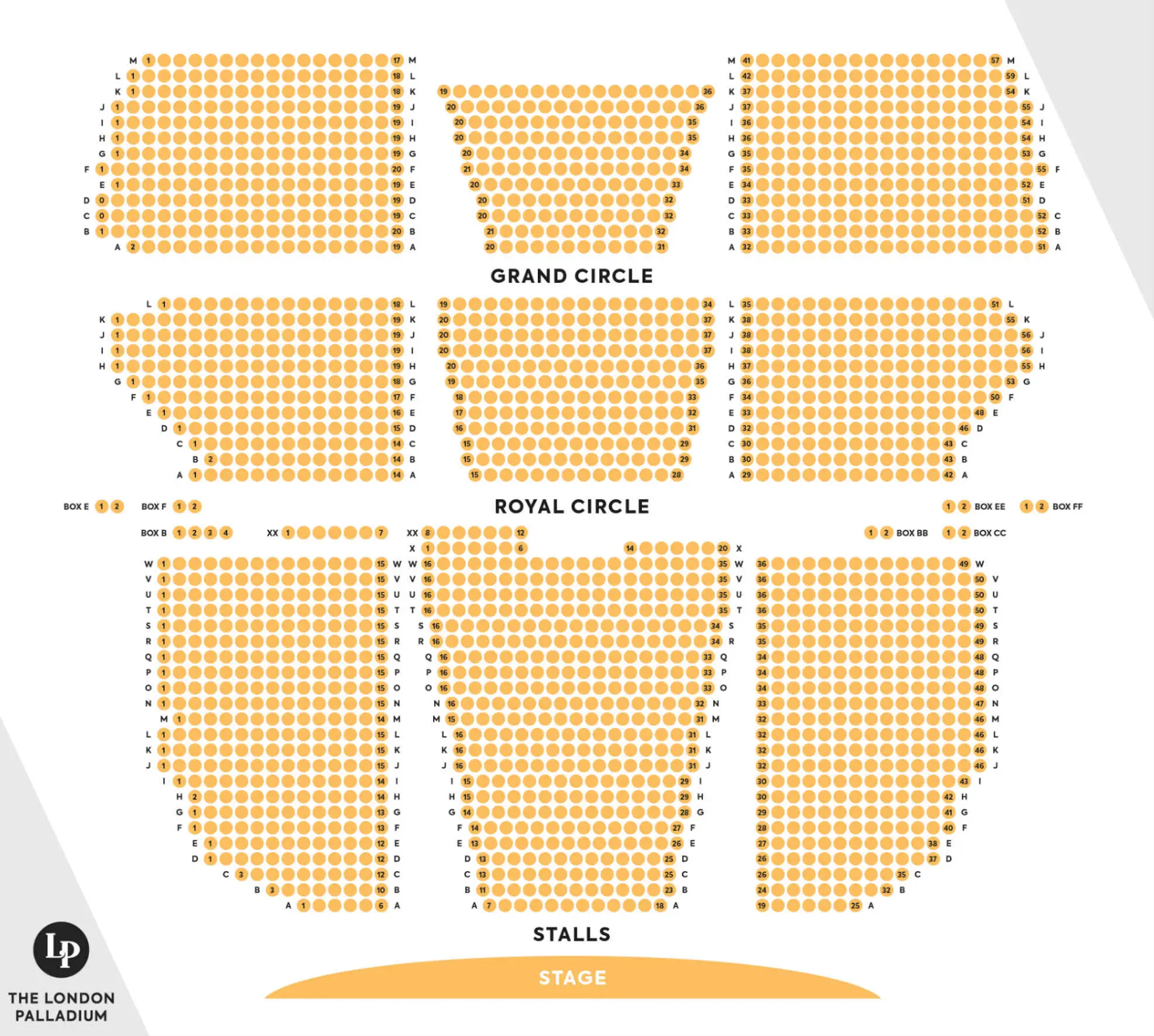 The London Palladium seating plan has been unveiled (London Theatres)