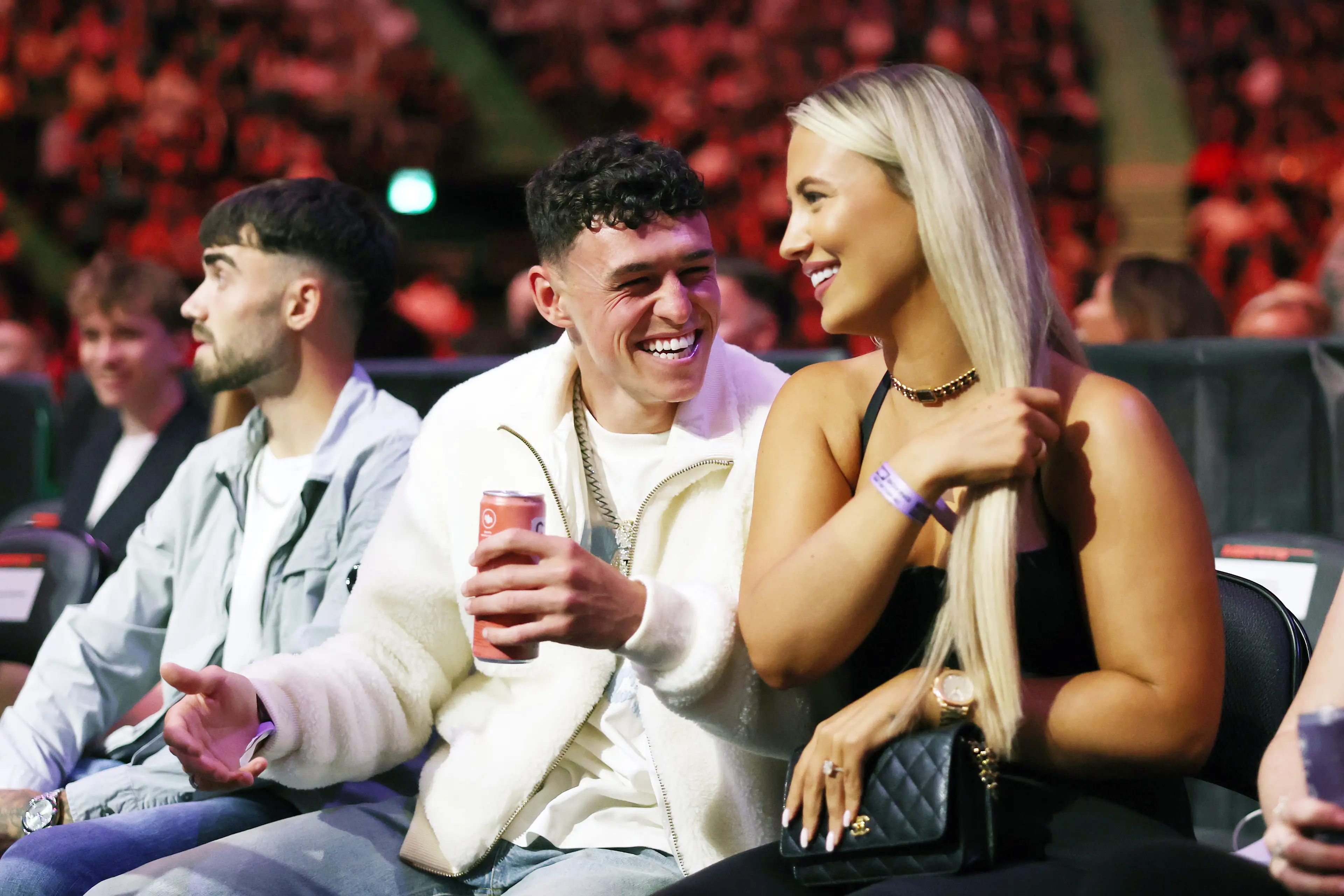 Foden and Cooke were sat ringside for the Misfits Boxing event last weekend (Jan Kruger/Getty Images)