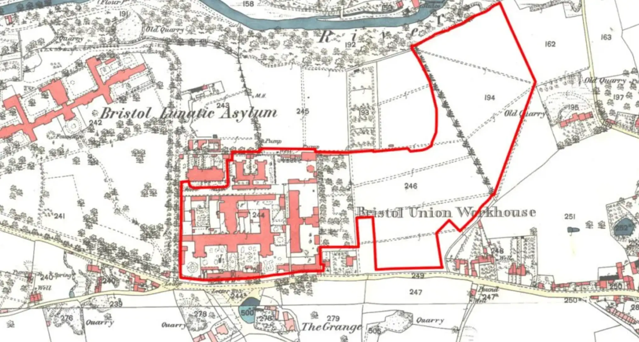 Stapleton Workhouse was in an ideal location to be converted into a hospital in the 19th century (Cotswolds Archaeology)