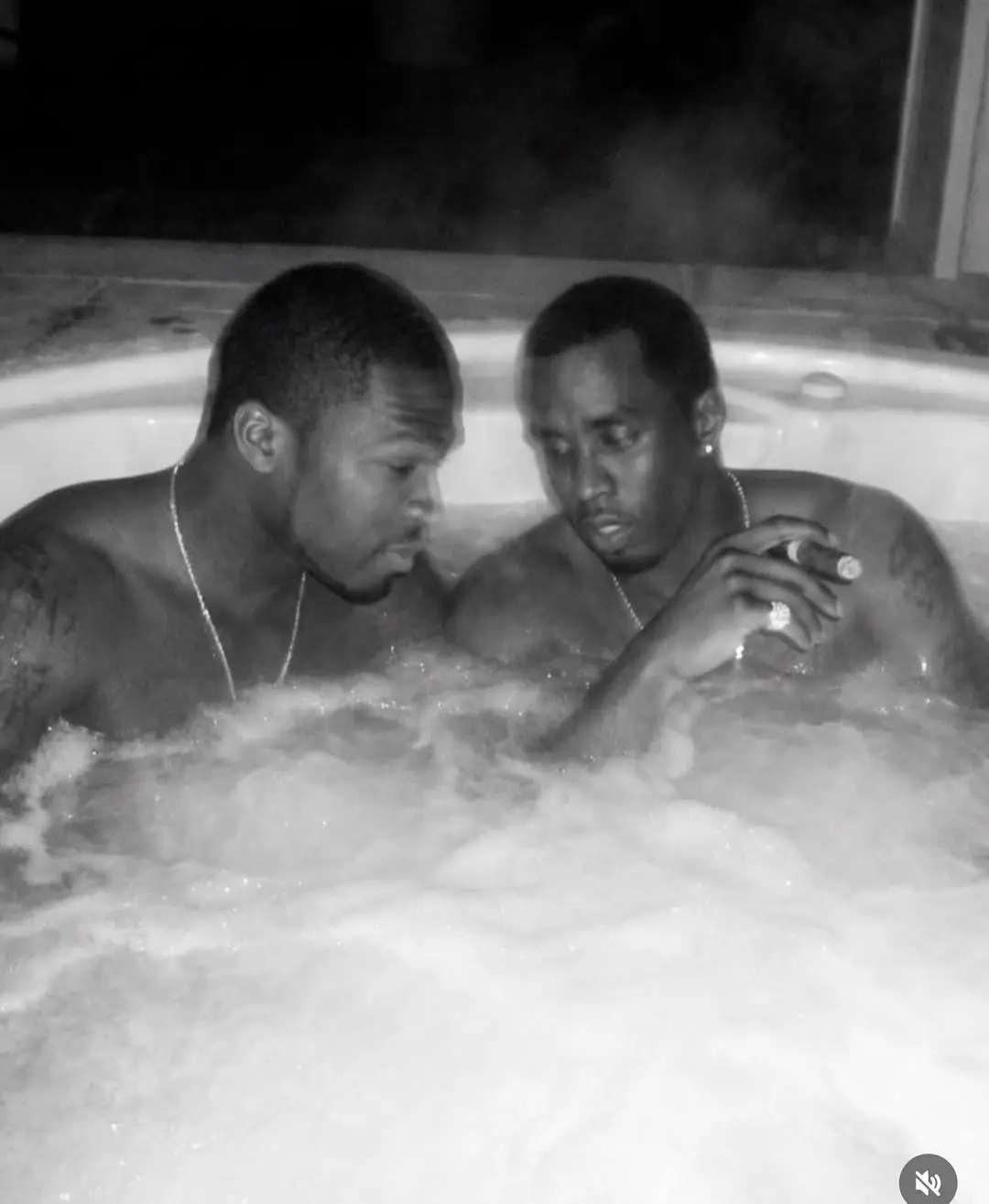 Wayans shared an AI image of Diddy and 50 Cent in a hot tub (Instagram/@marlonwayans)