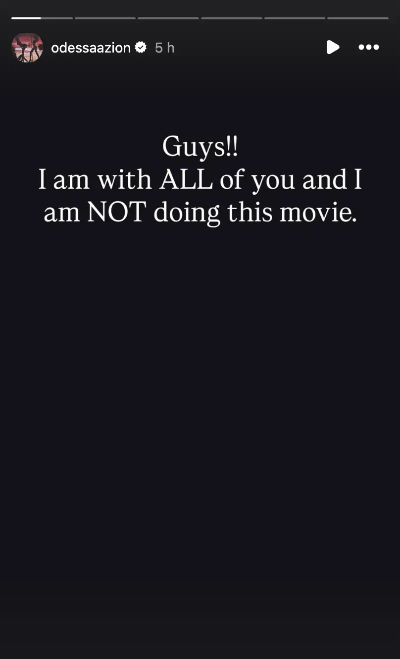 Odessa A'Zion posted on her Instagram (Instagram/Odessa A'Zion)