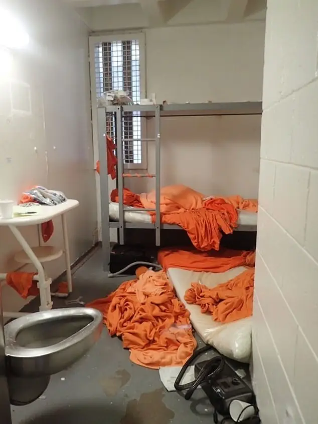 A forensic pathologist has claimed that Jeffrey Epstein didn't take his own life in his prison cell, pictured here (DOJ)