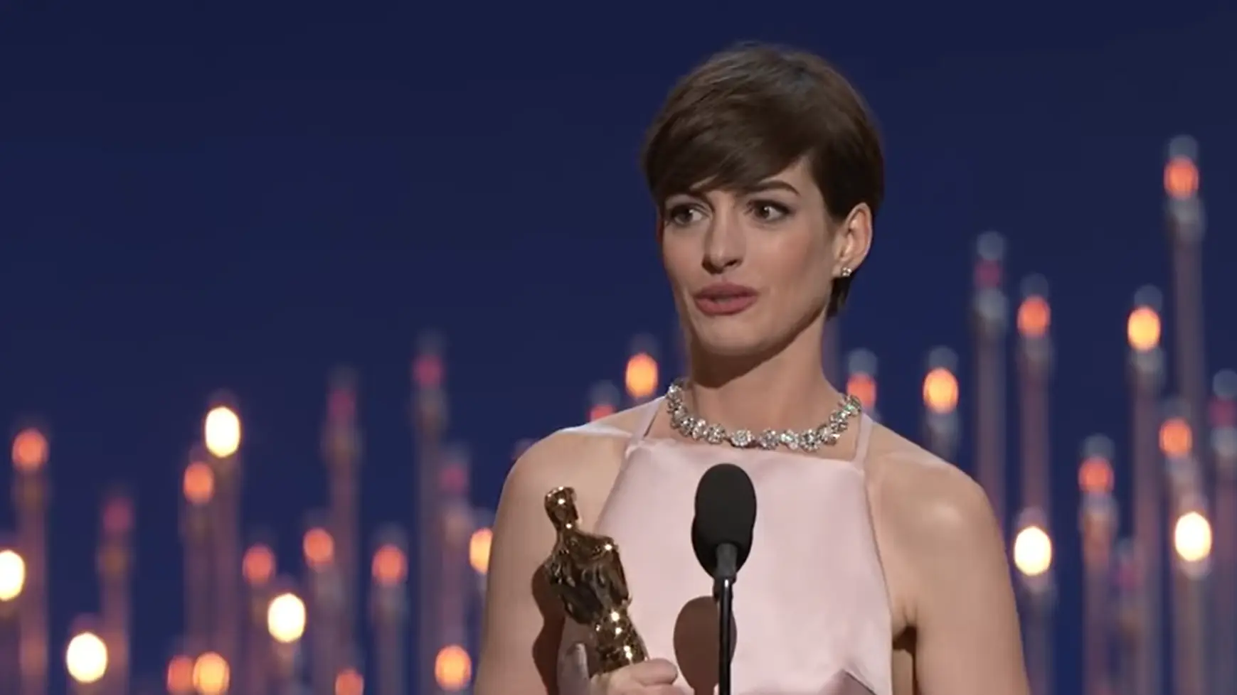 Hathaway spoke on her speech in a 2016 interview.