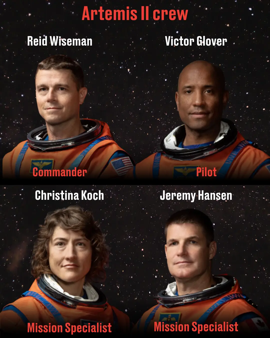 The Artemis crew (LADbible)