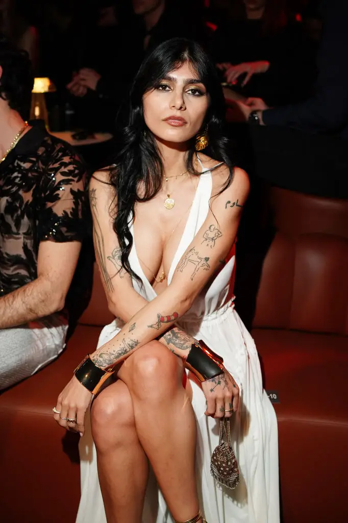 Mia Khalifa at a recent fashion show (Alessandro Levati/Getty Images for Dsquared2)