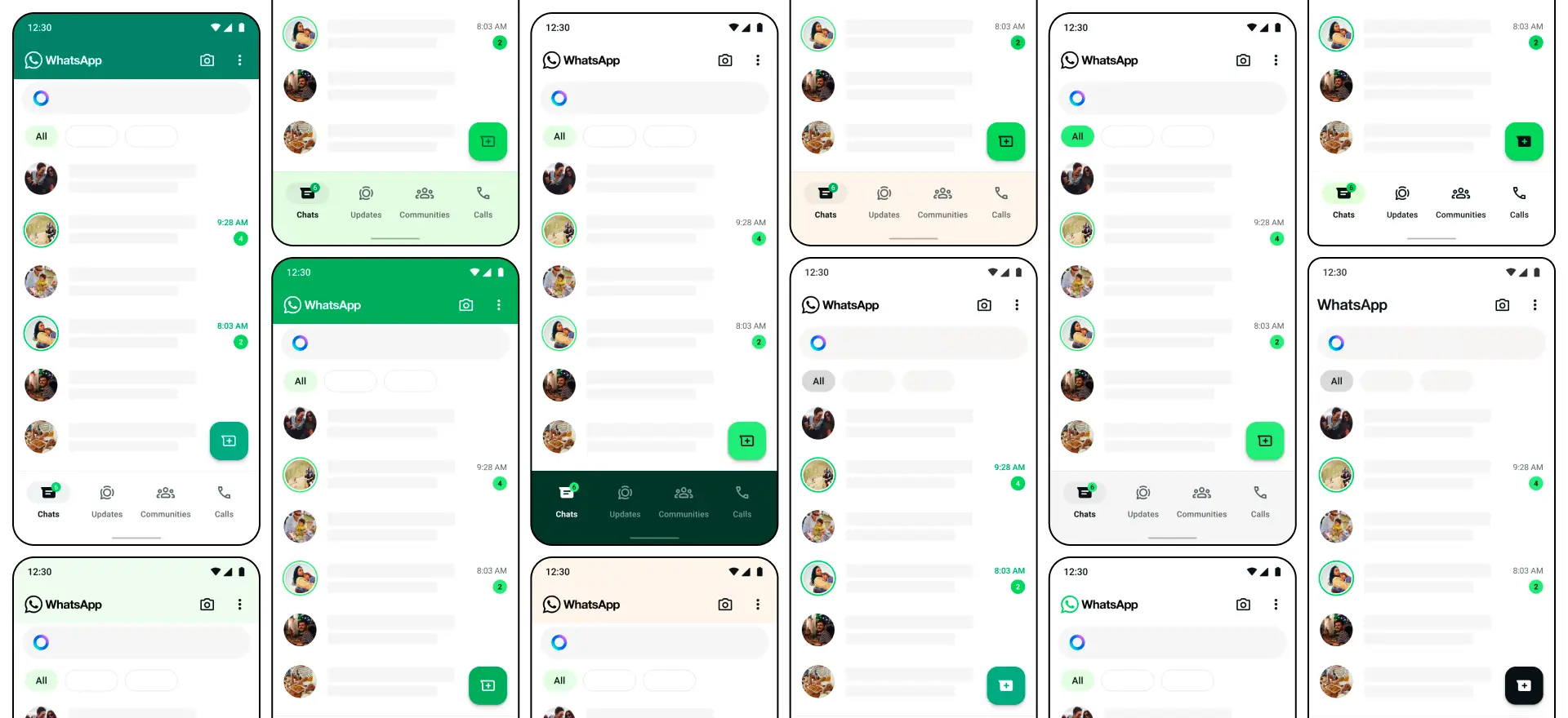 WhatsApp said it 'considered over 35 different colour iterations'. (Meta)