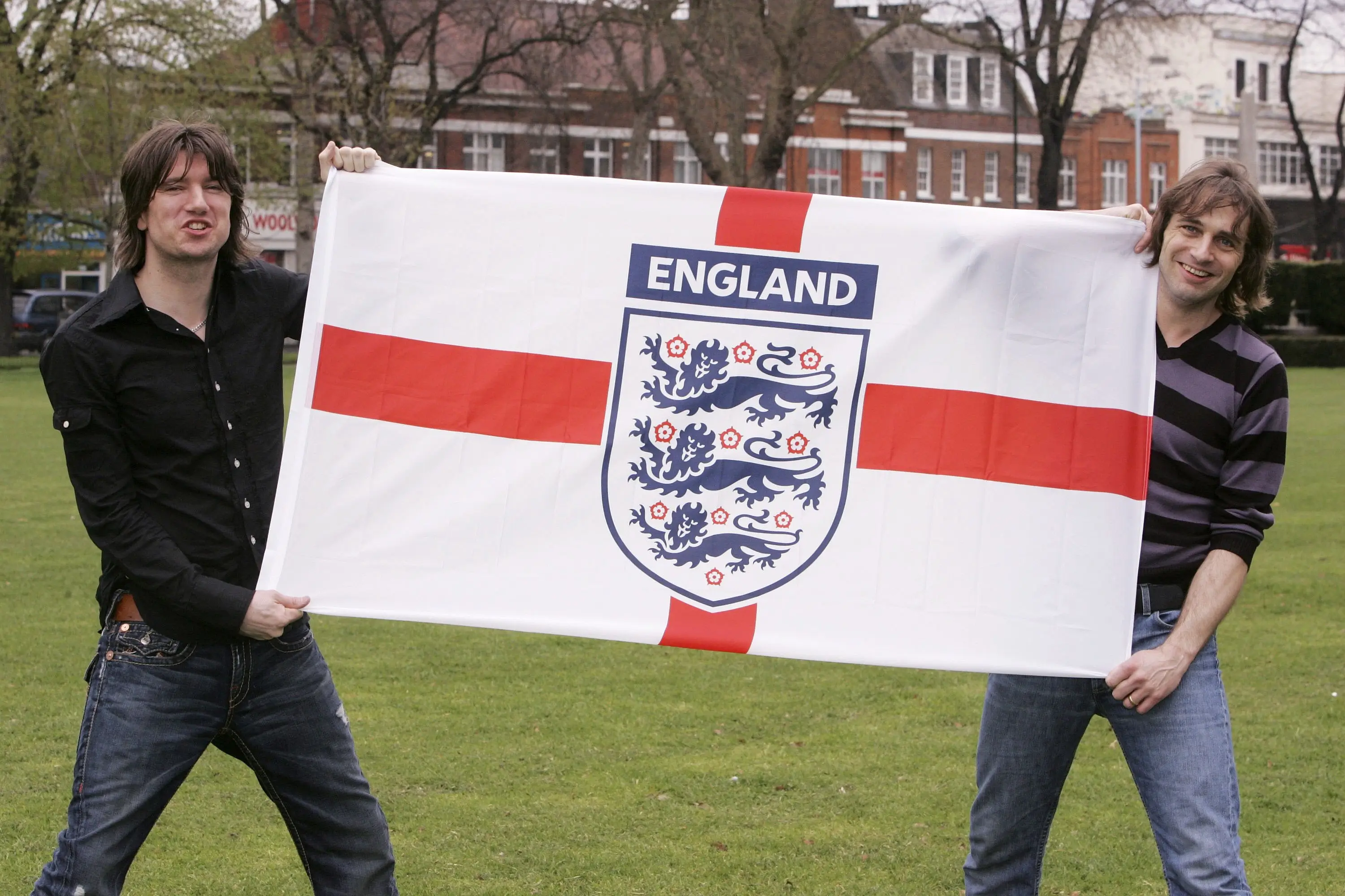 Danny McNamara and Steve Firth. (Dave Hogan/Getty Images)