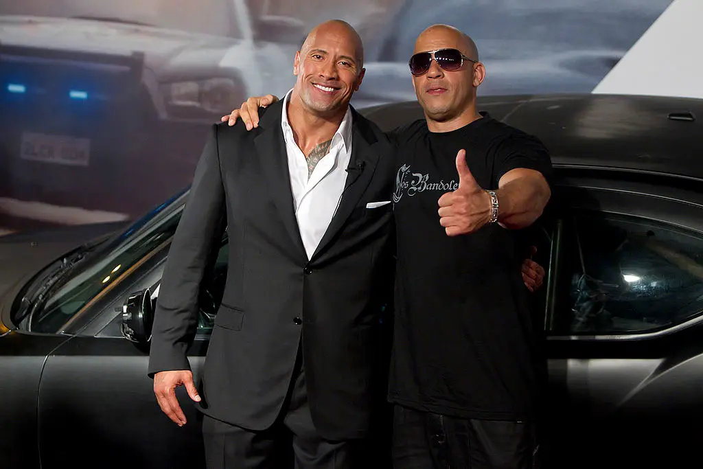 Vin Diesel and Dwayne Johnson in 2011 (Buda Mendes/LatinContent via Getty Images)