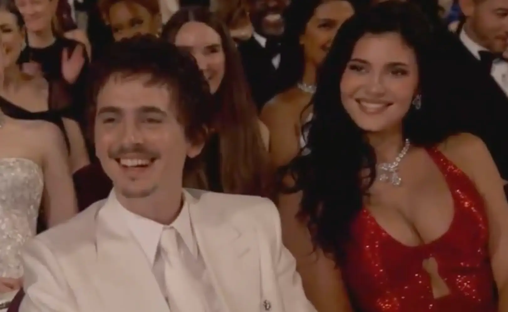 Chalamet attended with his longtime partner Kylie Jenner (ABC)