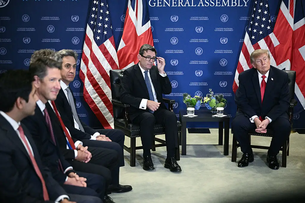 The leaders met face to face for the first time (SMIALOWSKI / AFP via Getty Images)