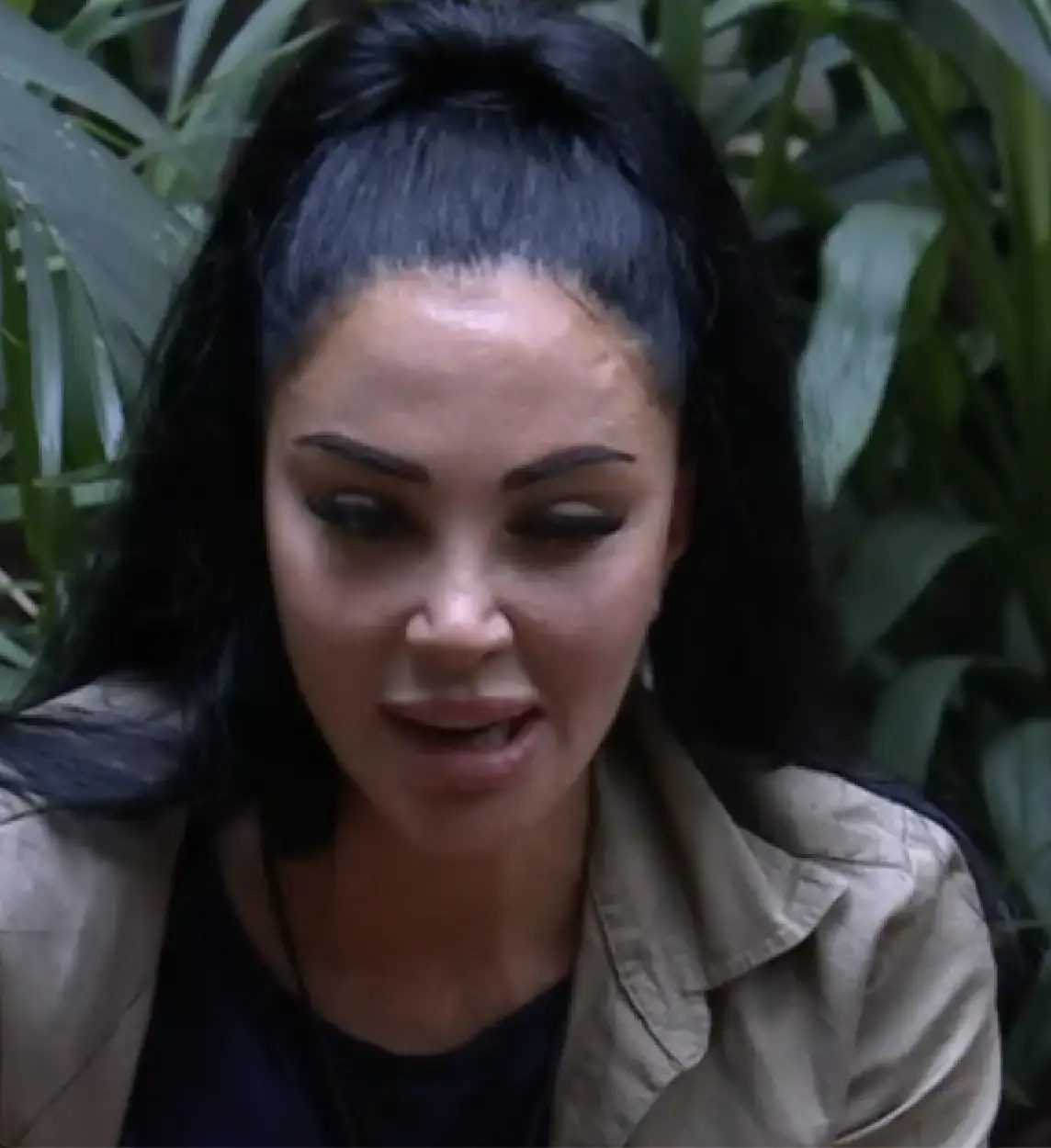 Tulisa deduced that 'Jack and the Screamstalk' would be a heights Bushtucker Trial as she was exempt. (ITV)