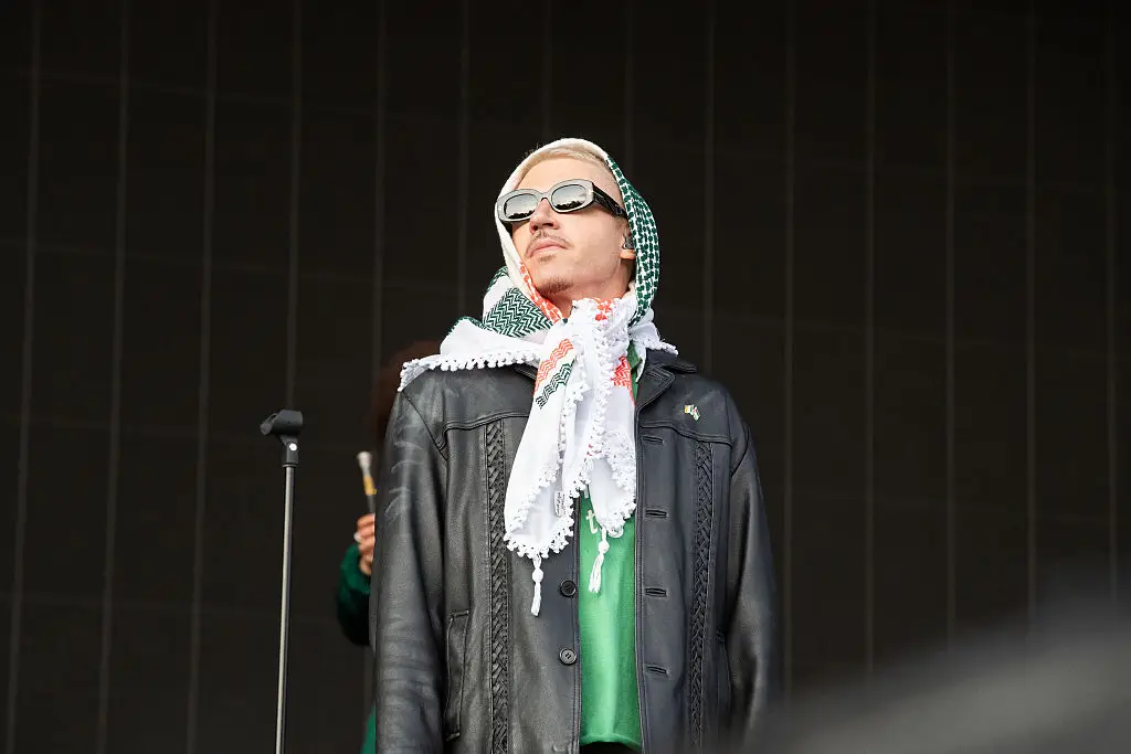 Macklemore was dropped from Ed Sheeran's The Loop Tour after he said 'Free Palestine' on stage (Kieran Frost/Redferns)