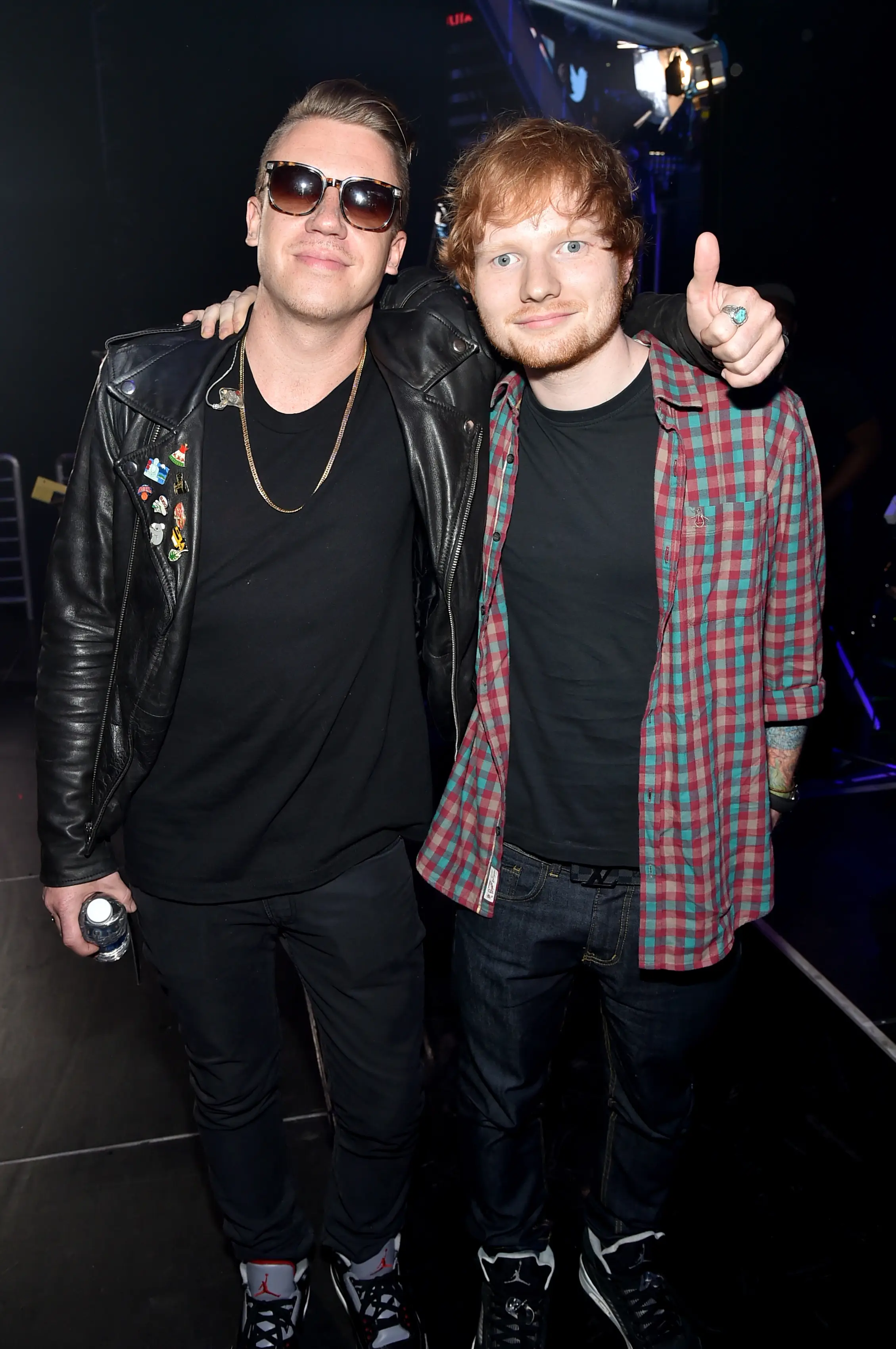 Macklemore and Sheeran. (Theo Wargo/Getty Images for iHeartMedia)
