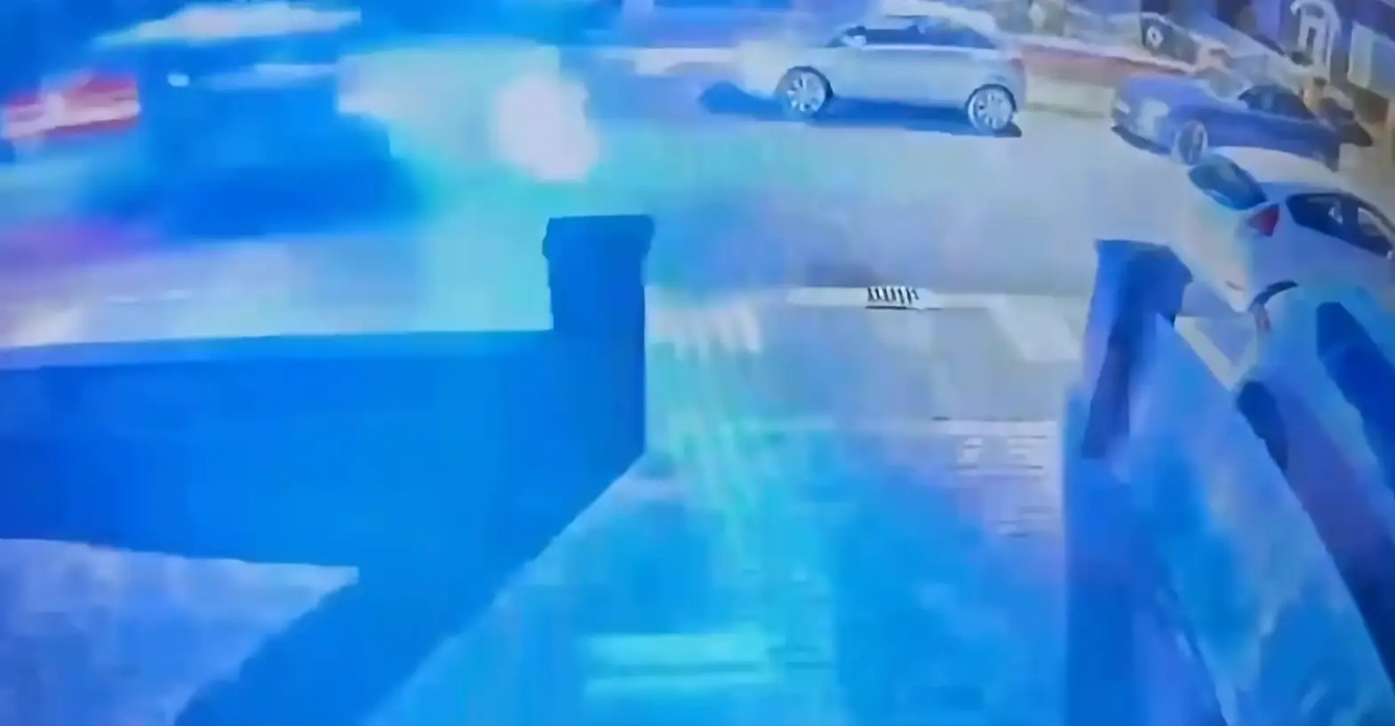 The police chase was caught on camera (Facebook)