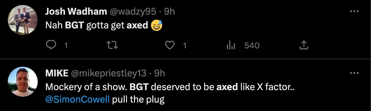 Some viewers even called for the show to be axed.