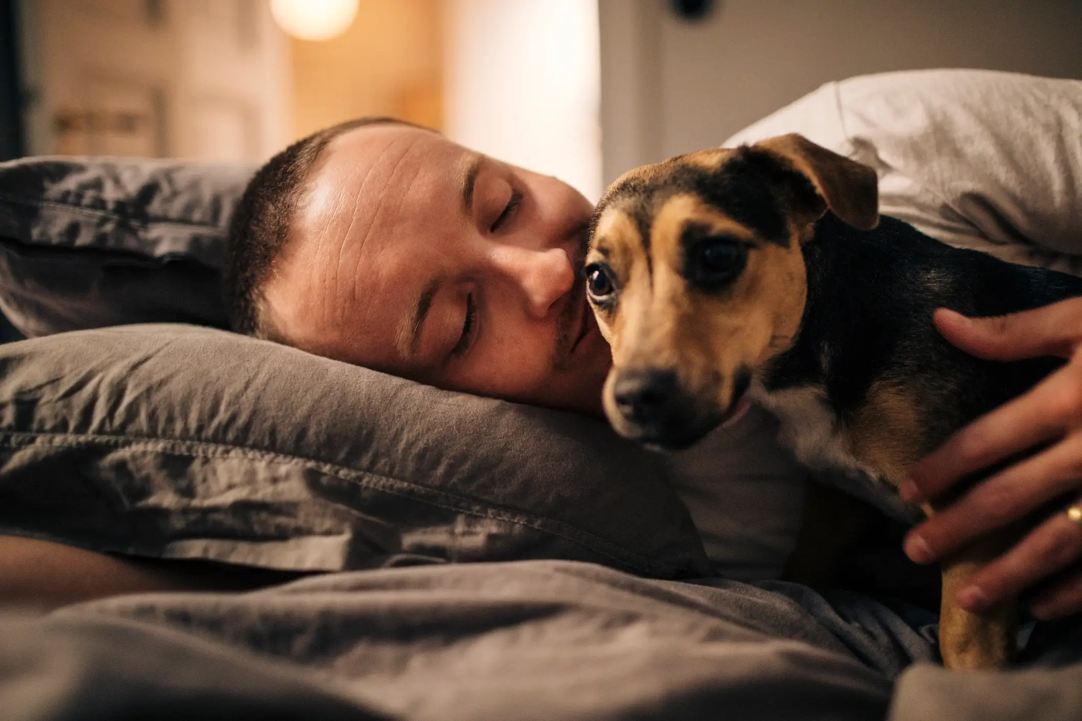 Allowing your dog in your bed might have bad repercussions (Getty Stock)