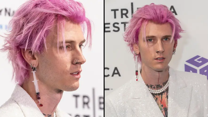 Machine Gun Kelly Criticised For Attending Premiere With Syringe Earring